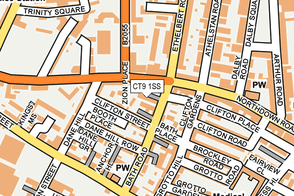 CT9 1SS map - OS OpenMap – Local (Ordnance Survey)