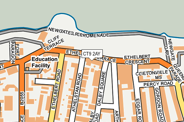 CT9 2AY map - OS OpenMap – Local (Ordnance Survey)