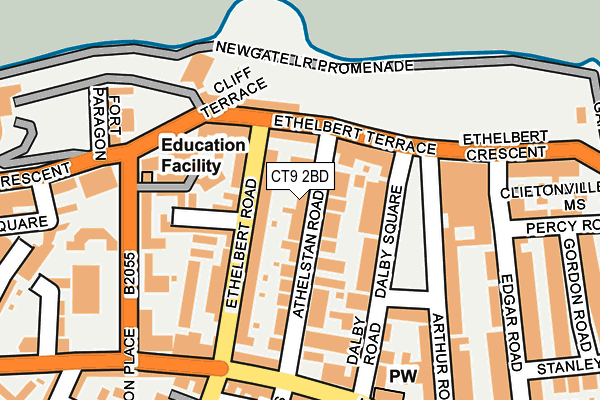 CT9 2BD map - OS OpenMap – Local (Ordnance Survey)