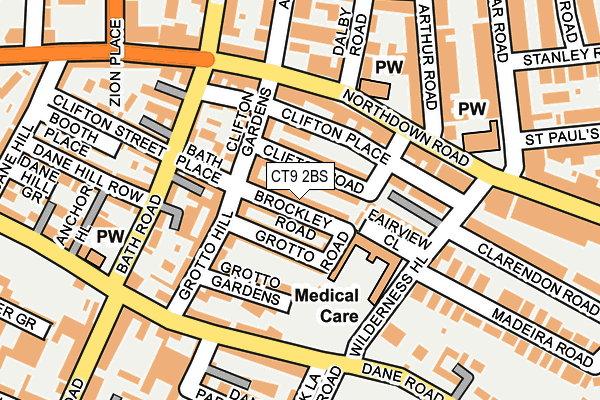 CT9 2BS map - OS OpenMap – Local (Ordnance Survey)