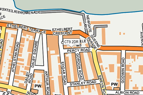 CT9 2DR map - OS OpenMap – Local (Ordnance Survey)