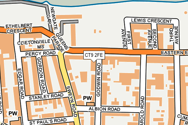 CT9 2FE map - OS OpenMap – Local (Ordnance Survey)