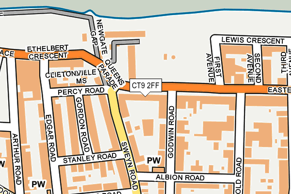 CT9 2FF map - OS OpenMap – Local (Ordnance Survey)