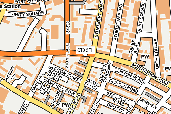 CT9 2FH map - OS OpenMap – Local (Ordnance Survey)