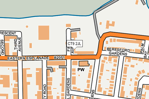 CT9 2JL map - OS OpenMap – Local (Ordnance Survey)