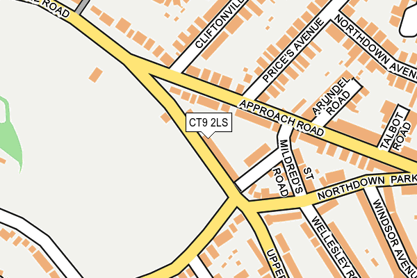 CT9 2LS map - OS OpenMap – Local (Ordnance Survey)