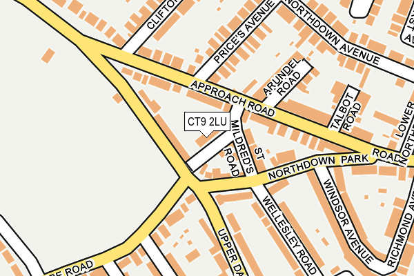 CT9 2LU map - OS OpenMap – Local (Ordnance Survey)