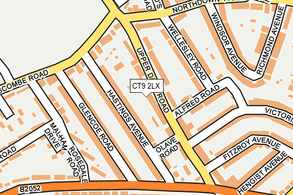 CT9 2LX map - OS OpenMap – Local (Ordnance Survey)