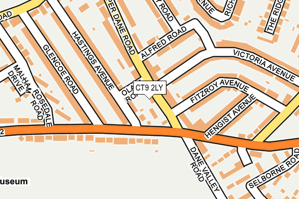 CT9 2LY map - OS OpenMap – Local (Ordnance Survey)
