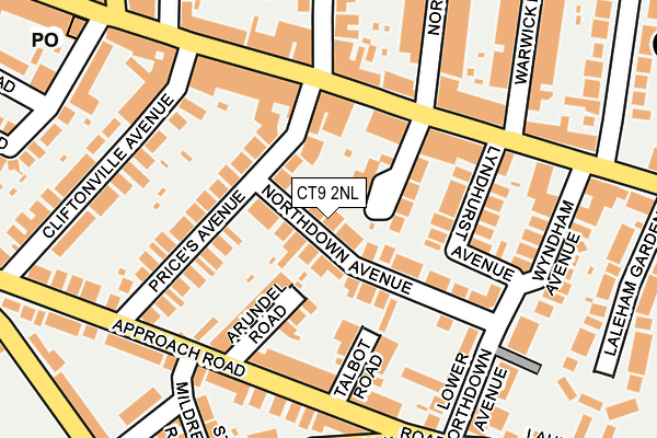 CT9 2NL map - OS OpenMap – Local (Ordnance Survey)