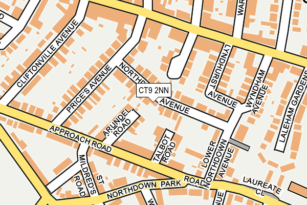 CT9 2NN map - OS OpenMap – Local (Ordnance Survey)