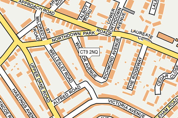 CT9 2NQ map - OS OpenMap – Local (Ordnance Survey)