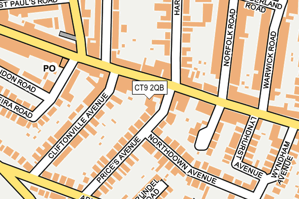 CT9 2QB map - OS OpenMap – Local (Ordnance Survey)