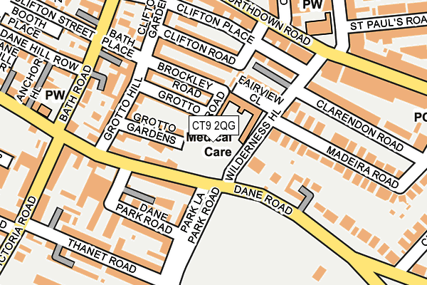 CT9 2QG map - OS OpenMap – Local (Ordnance Survey)