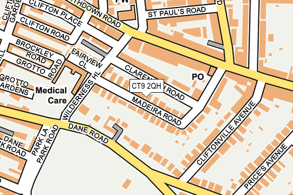 CT9 2QH map - OS OpenMap – Local (Ordnance Survey)