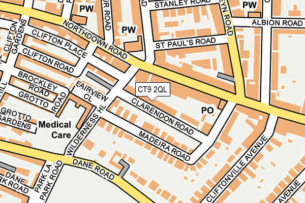 CT9 2QL map - OS OpenMap – Local (Ordnance Survey)