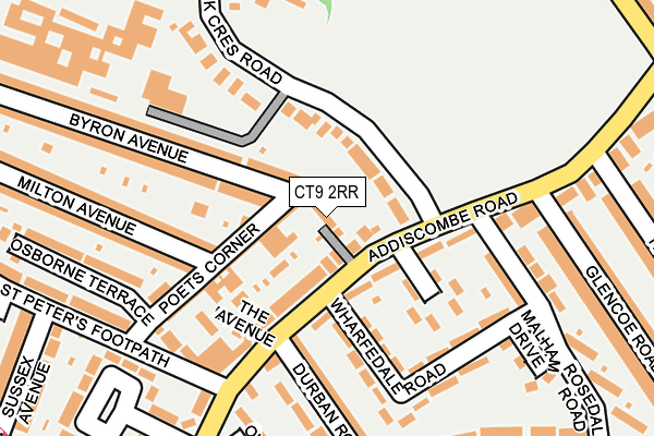 CT9 2RR map - OS OpenMap – Local (Ordnance Survey)