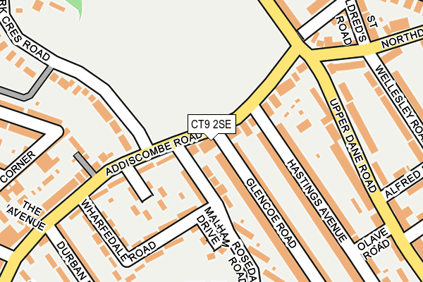 CT9 2SE map - OS OpenMap – Local (Ordnance Survey)