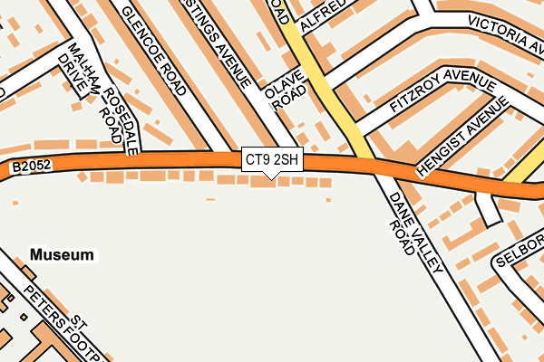 CT9 2SH map - OS OpenMap – Local (Ordnance Survey)