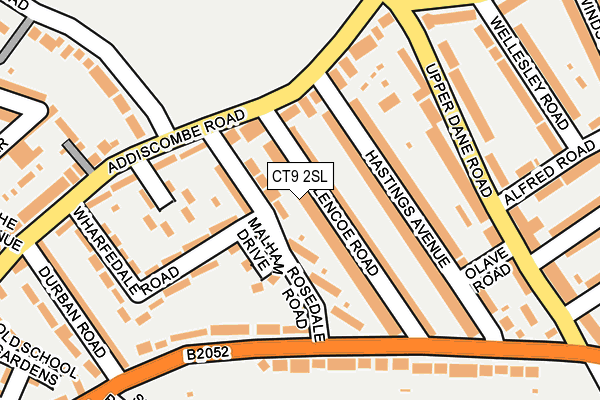 CT9 2SL map - OS OpenMap – Local (Ordnance Survey)