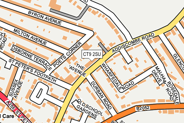 CT9 2SU map - OS OpenMap – Local (Ordnance Survey)