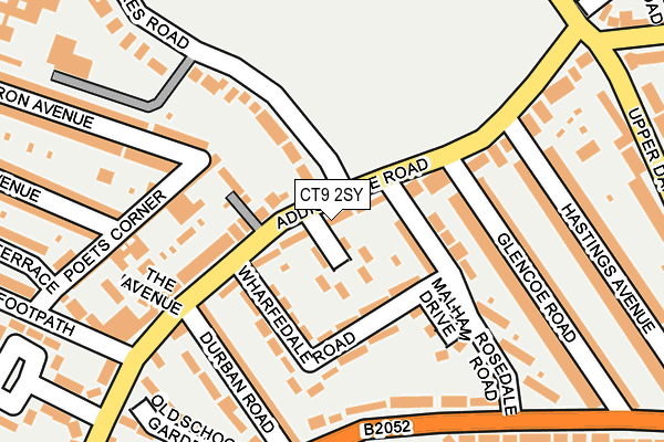 CT9 2SY map - OS OpenMap – Local (Ordnance Survey)