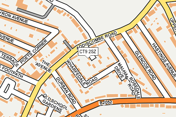 CT9 2SZ map - OS OpenMap – Local (Ordnance Survey)