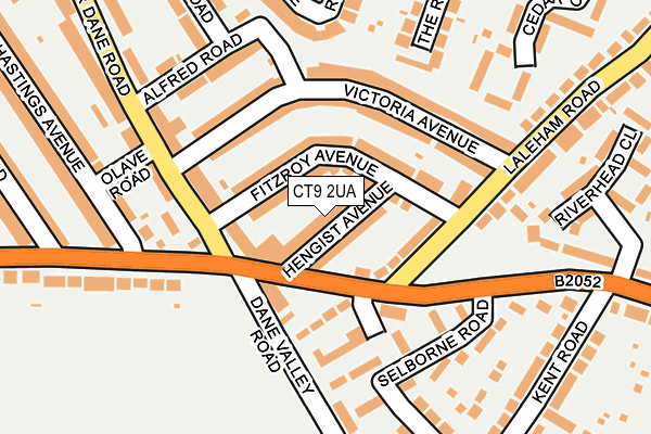 CT9 2UA map - OS OpenMap – Local (Ordnance Survey)