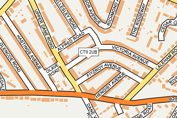 CT9 2UB map - OS OpenMap – Local (Ordnance Survey)