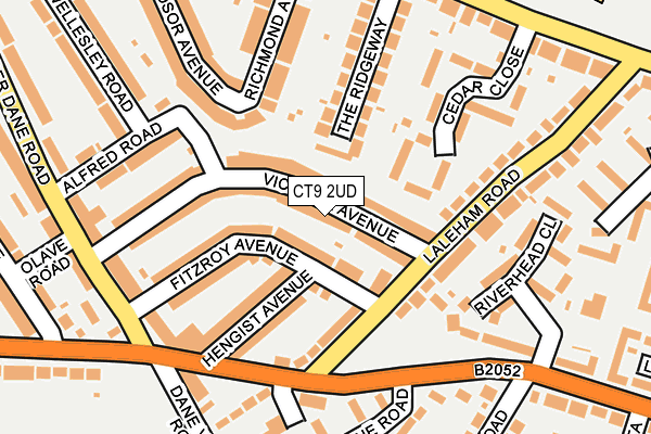 CT9 2UD map - OS OpenMap – Local (Ordnance Survey)