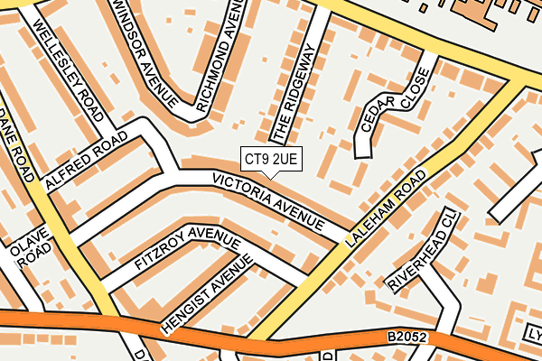 CT9 2UE map - OS OpenMap – Local (Ordnance Survey)