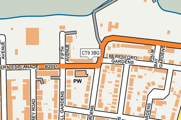 CT9 3BG map - OS OpenMap – Local (Ordnance Survey)