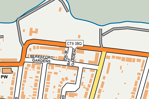 CT9 3BQ map - OS OpenMap – Local (Ordnance Survey)