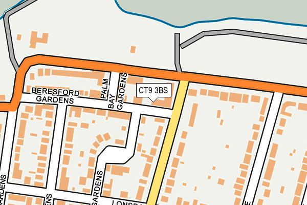 CT9 3BS map - OS OpenMap – Local (Ordnance Survey)