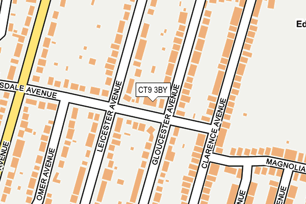 CT9 3BY map - OS OpenMap – Local (Ordnance Survey)