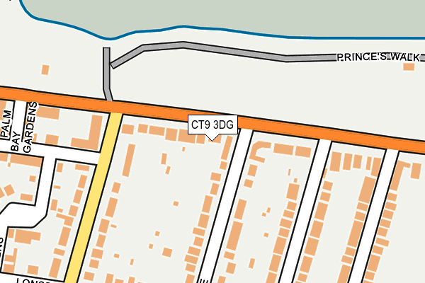 CT9 3DG map - OS OpenMap – Local (Ordnance Survey)