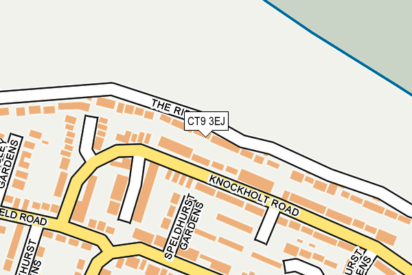CT9 3EJ map - OS OpenMap – Local (Ordnance Survey)
