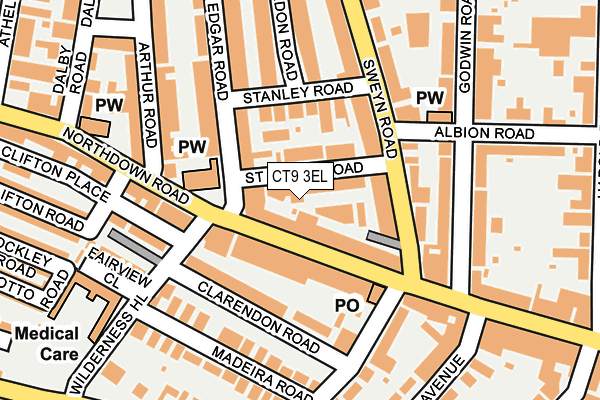 CT9 3EL map - OS OpenMap – Local (Ordnance Survey)