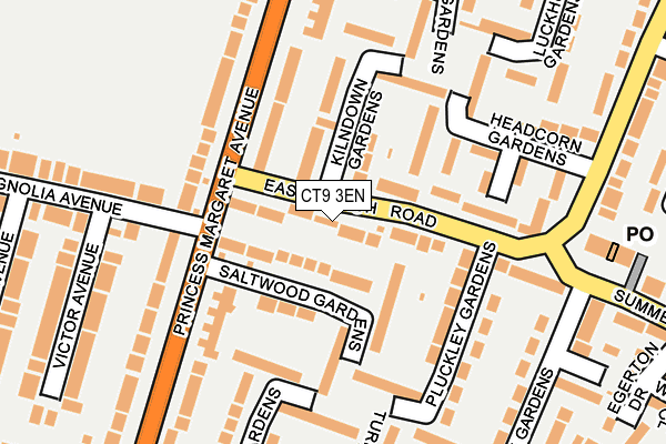 CT9 3EN map - OS OpenMap – Local (Ordnance Survey)