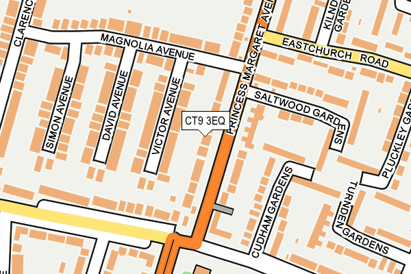 CT9 3EQ map - OS OpenMap – Local (Ordnance Survey)