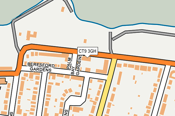 CT9 3GH map - OS OpenMap – Local (Ordnance Survey)
