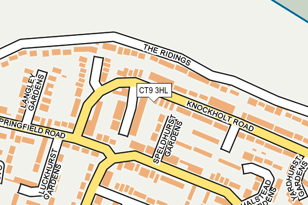 CT9 3HL map - OS OpenMap – Local (Ordnance Survey)