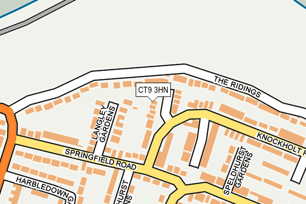 CT9 3HN map - OS OpenMap – Local (Ordnance Survey)