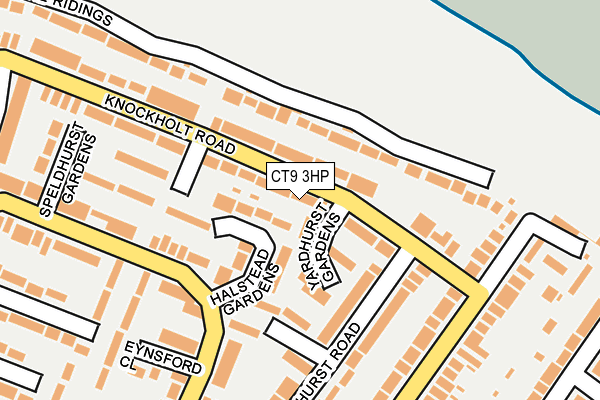 CT9 3HP map - OS OpenMap – Local (Ordnance Survey)