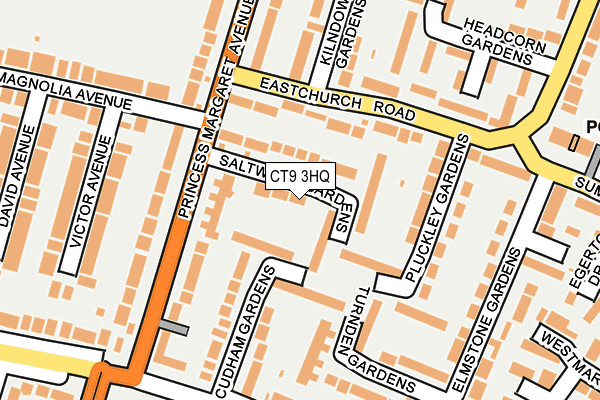 CT9 3HQ map - OS OpenMap – Local (Ordnance Survey)
