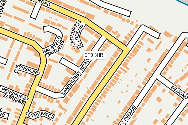 CT9 3HR map - OS OpenMap – Local (Ordnance Survey)