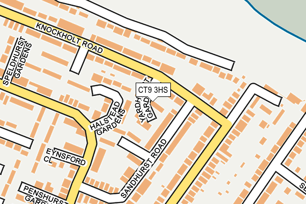 CT9 3HS map - OS OpenMap – Local (Ordnance Survey)