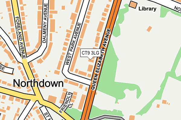 CT9 3LG map - OS OpenMap – Local (Ordnance Survey)