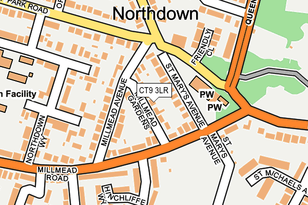 CT9 3LR map - OS OpenMap – Local (Ordnance Survey)