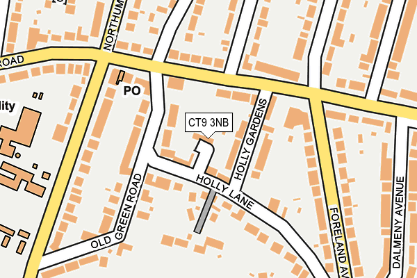 CT9 3NB map - OS OpenMap – Local (Ordnance Survey)